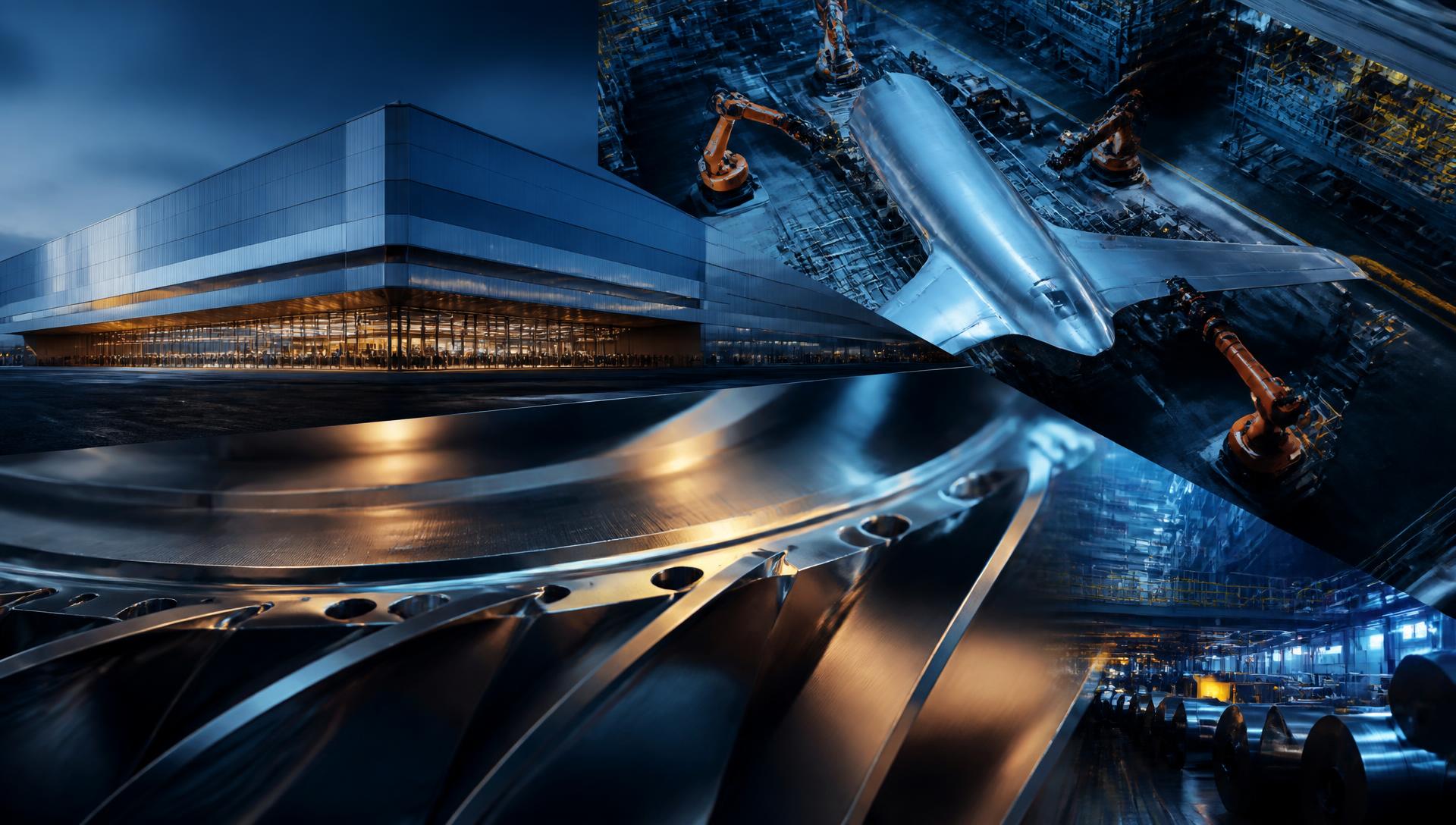 Modern industrial manufacturing facility